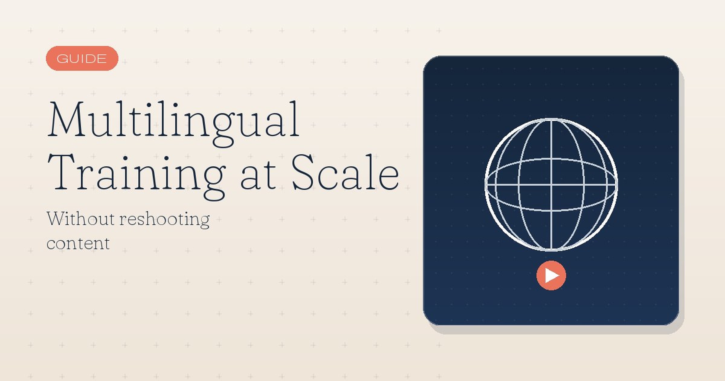 Multilingual Training at Scale Without Reshooting Content