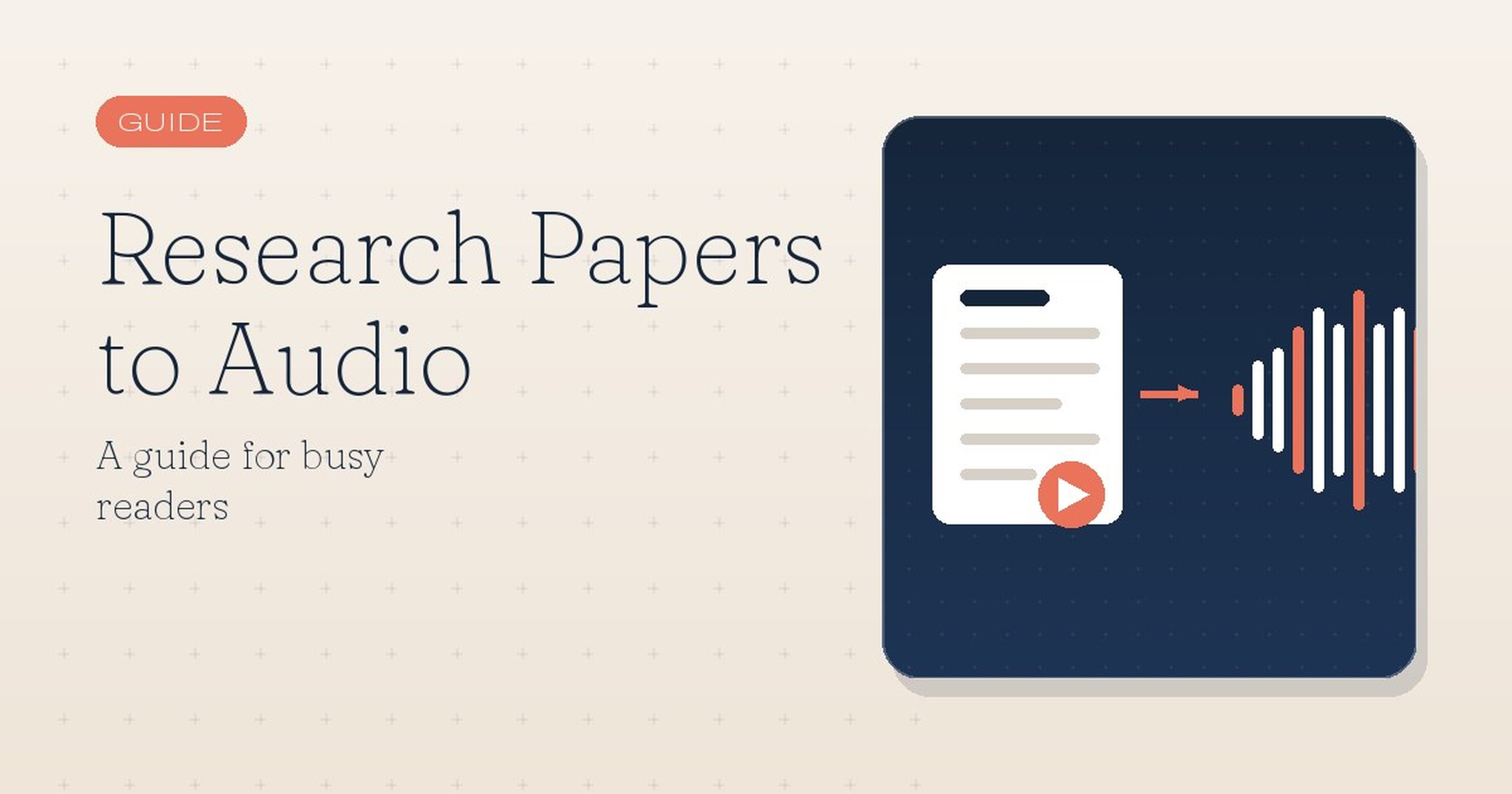 Convert Research Papers to Audio: A Guide for Busy Readers