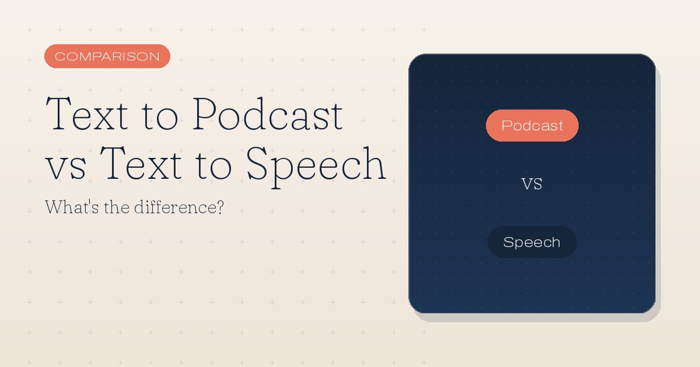 Text to Podcast vs Text to Speech: What's the Difference?